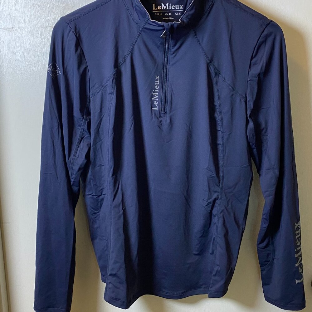 LeMieux Performance Quarter Zip Top • Navy • Women’s US 12 (UK 16 / EU 44)
